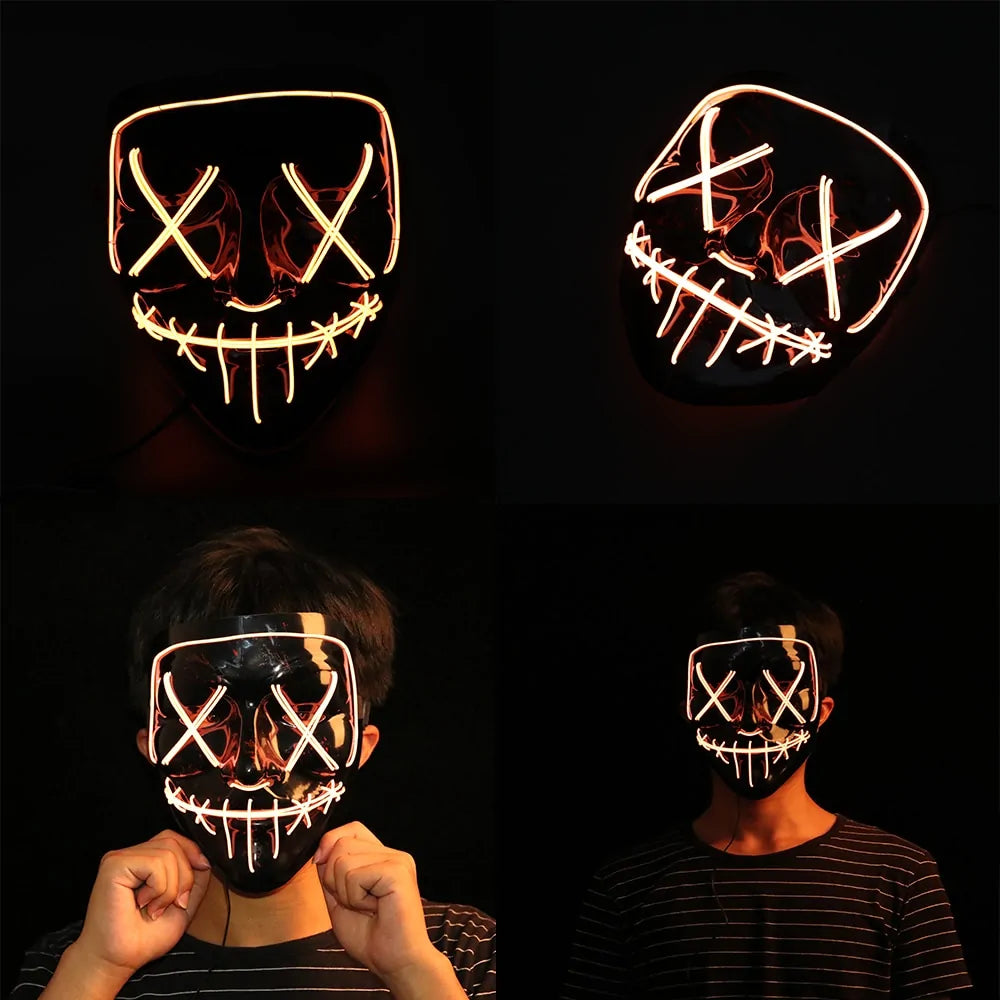 LED Halloween Party Mask